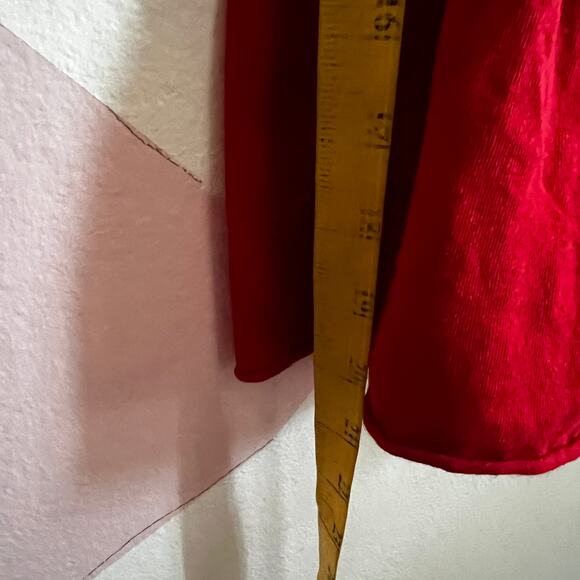 Red Smocked‎ Babydoll Tank Top Y2K Cottagecore 90s Retro Small - Picture 4 of 5